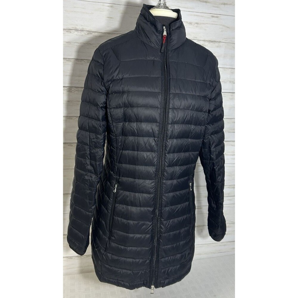 LRL Lauren Ralph Sz MEDIUM Womens Black Puffer Jacket Down Fill Packable Quilted
